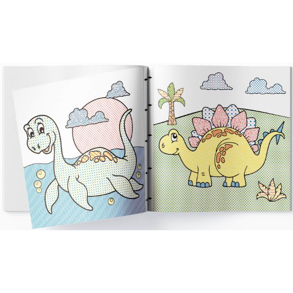 Фото - Раскраски Crystal Book лучшая водяная. Динозавры (9789669871039)